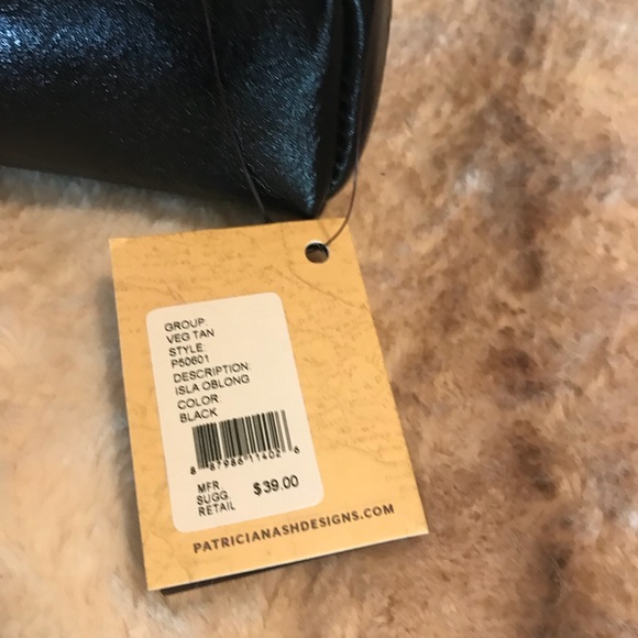 Patricia Nash Isla Oblong Black Leather Case - Picture 6 of 6